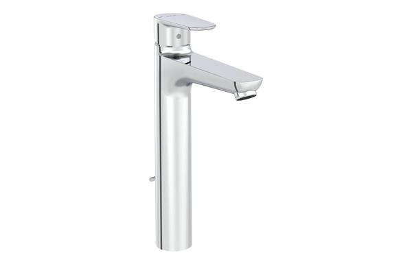 VitrA Flow Soft Tall Basin Mixer w/Waste Lever - Chrome